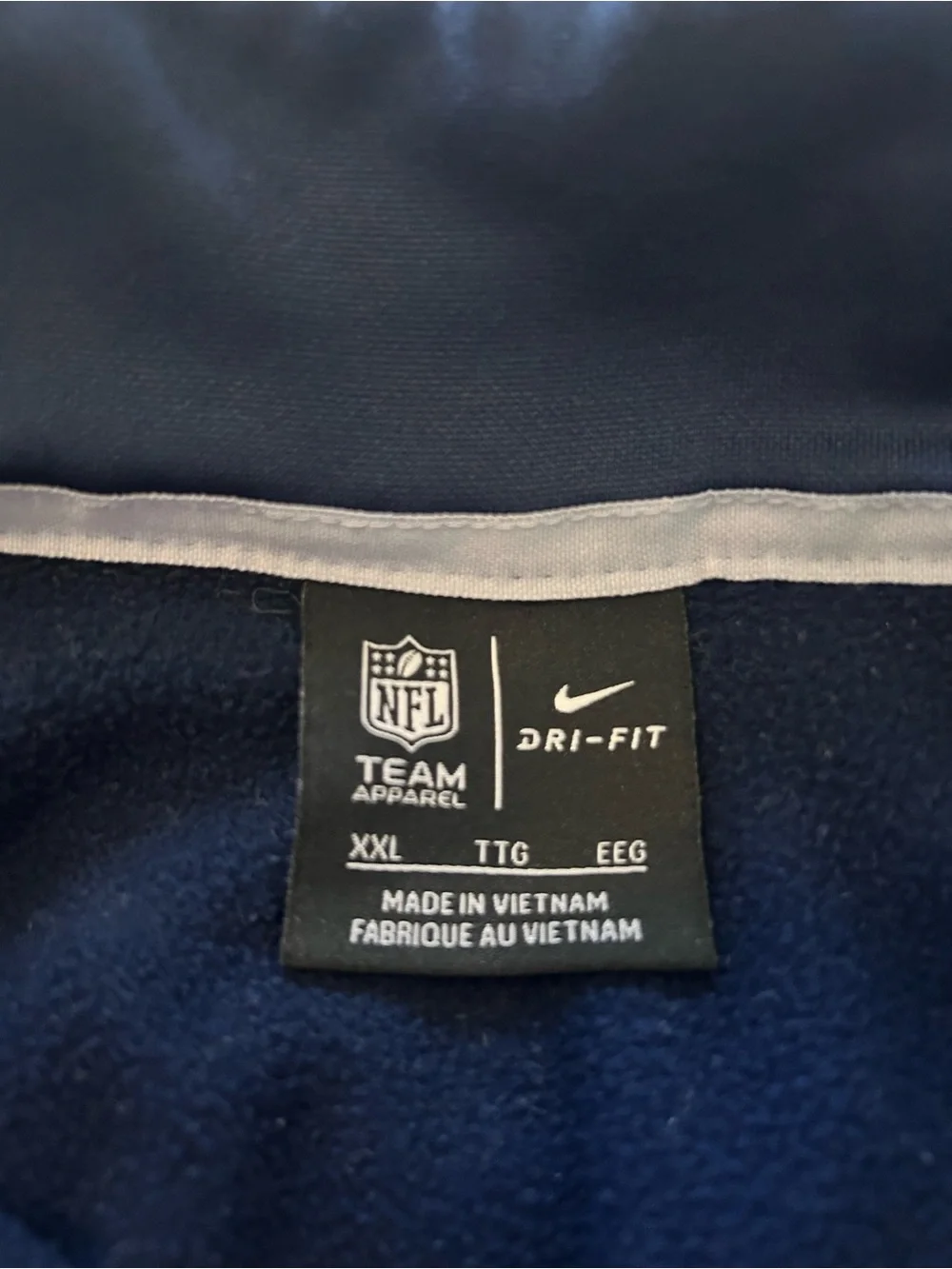 Nike Navy Quarter-Zip Pullover with Star Logo